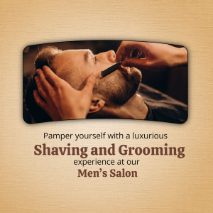 Luxurious Shaving And Grooming Experience Poster For Twitter