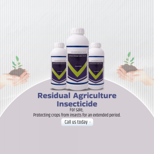 Residual Agriculture Insecticide For Crop Protection Business Poster For Twitter