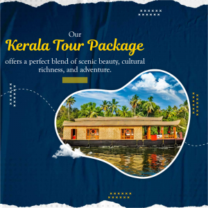 Kerala Houseboat Tour Package Graphic For LinkedIn
