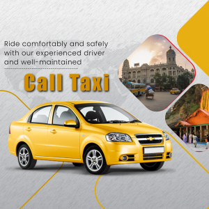 Call Taxi Service Advertisement Image For LinkedIn