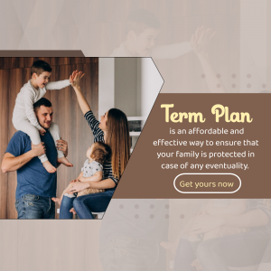Family Term Life Insurance Plan Flyer For Threads
