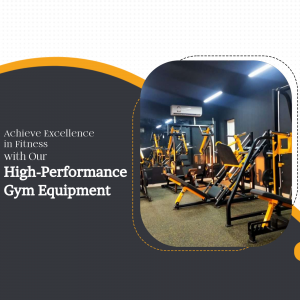 High-Performance Gym Equipment Promotion Graphic For LinkedIn