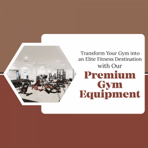 Premium Gym Equipment Promotion Social Media Post For Instagram