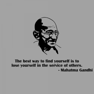 Mahatma Gandhi Inspirational Quote Business Poster For Pinterest
