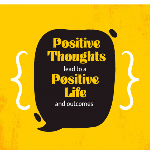 Positive Thoughts Motivational Quote Poster For Pinterest