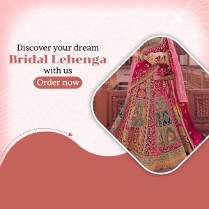 Bridal Lehenga Collection Ad Marketing Image For Google Business Profile