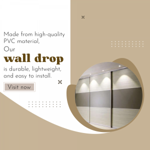 High-Quality PVC Wall Drop Solution Template For WhatsApp