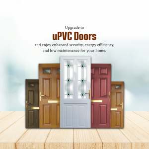 Upgrade To UPVC Doors Advertisement Flyer For Google Business Profile