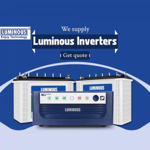 Luminous Inverters And Batteries Supply Poster For WhatsApp