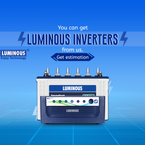 Luminous Inverter Power Solutions Business Poster For Facebook