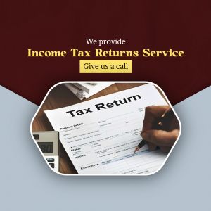 Professional Income Tax Return Filing Service Advertisement For Telegram
