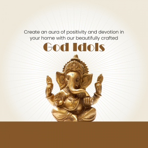 Beautifully Crafted God Idols For Home Decor Banner For X