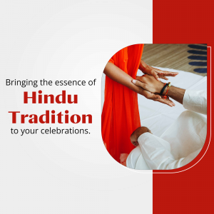 Bringing The Essence Of Hindu Tradition Flyer For LinkedIn