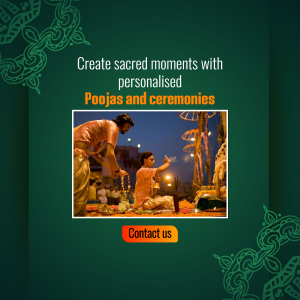 Personalized Hindu Pooja Services Creative Design For Google Business Profile