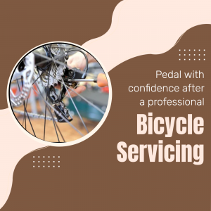 Professional Bicycle Servicing Social Media Post For Facebook