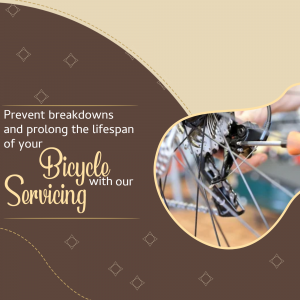 Professional Bicycle Servicing Advertisement Post For Twitter