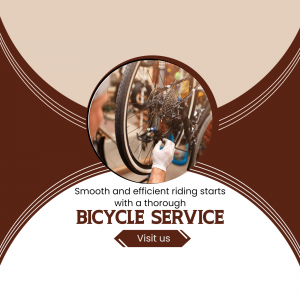 Professional Bicycle Service Promotion Business Poster For Instagram