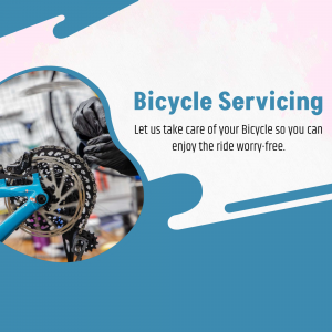 Professional Bicycle Servicing Service Marketing Image For LinkedIn