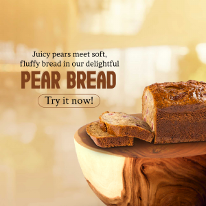 Fresh Pear Bread Promotion Promotional Banner For X