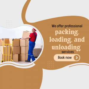 Professional Moving And Packing Services Artwork For LinkedIn