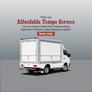 Affordable Tempo Transportation Service Flyer For X