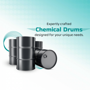 Industrial Chemical Storage Drums Creative Design For WhatsApp