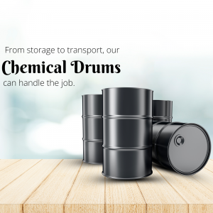 Industrial Chemical Drums Storage And Transport Solutions Advertisement For Facebook