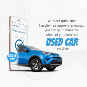 Quick Auto Financing Approval Business Poster For Pinterest