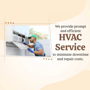 Professional HVAC Repair Service Promotion Business Poster For Telegram