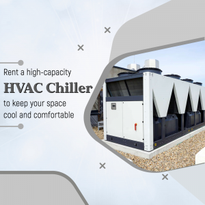 HVAC Chiller Rental Service Flyer For Instagram