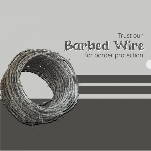 Industrial Barbed Wire Security Fencing Image For X