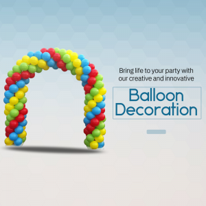 Creative Balloon Decoration Service Creative Design For Telegram