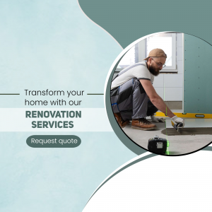 Professional Home Renovation Services Post For LinkedIn