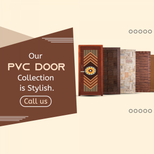 Stylish PVC Door Collection Showcase Flyer For Telegram