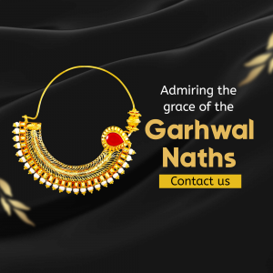 Traditional Garhwal Nath Jewelry Advertisement Branding Post For X