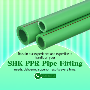 SHK PPR Pipe Fitting Services Poster For Pinterest