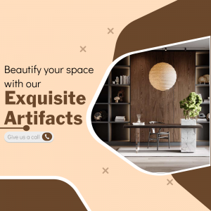 Exquisite Home Decor And Artifacts Promotion Marketing Image For X