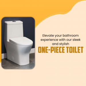 Modern One-Piece Toilet Creative Design For Instagram