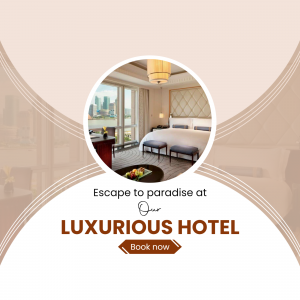 Luxurious Hotel Stay Promotion Social Media Post For Twitter