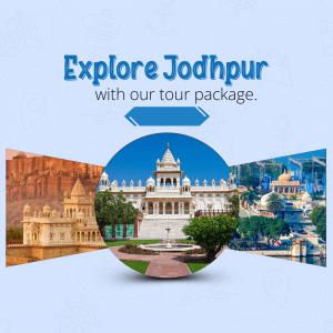 Explore Jodhpur Tour Package Design For Twitter