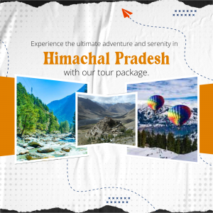 Himachal Pradesh Adventure Tour Package Marketing Image For Instagram