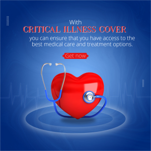 Critical Illness Insurance Coverage Business Poster For Twitter