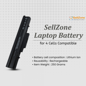 SellZone 4-Cell Replacement Laptop Battery Promotional Banner For Google Business Profile