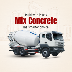 Ready Mix Concrete Construction Service Flyer For Instagram