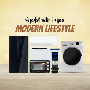 Modern Home Appliances Collection Branding Post For LinkedIn