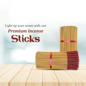 Premium Incense Sticks Advertisement Creative Design For X