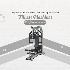 Commercial Fitness Machine Promotion Artwork For Threads
