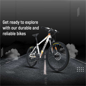Explore With Durable Mountain Bikes Marketing Image For Instagram