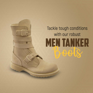 Robust Men's Tanker Boots Flyer For Facebook