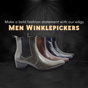 Edgy Men's Winklepickers Boots Collection Design For Instagram